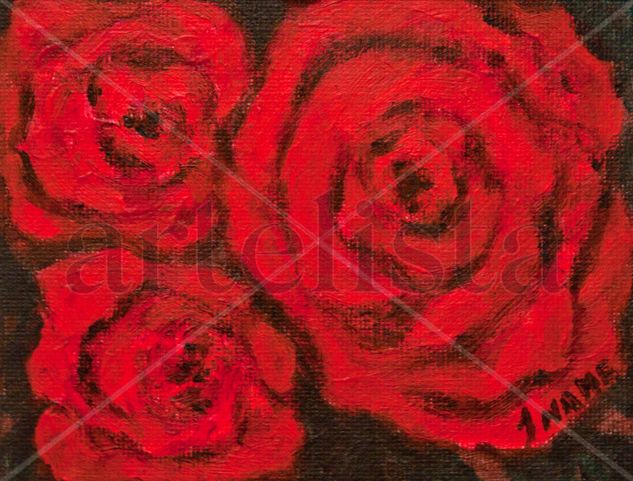 rosas Oil Canvas Floral Painting