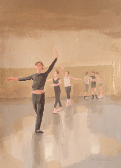 clase de danza 5 Oil Canvas Figure Painting