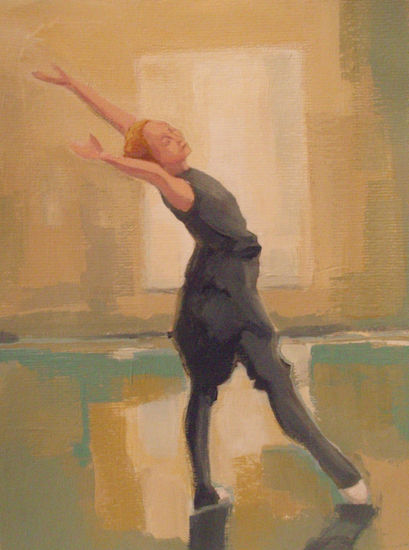 clase de danza 2 Acrylic Card Figure Painting