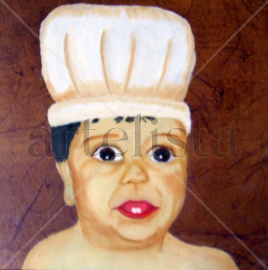 MI PEQUEÑO CHEF Óleo Otros Retrato