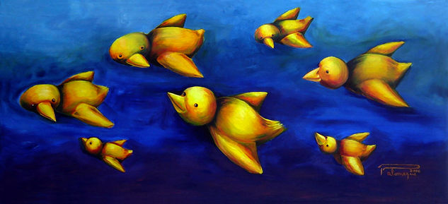 Los pájaros Oil Canvas Animals