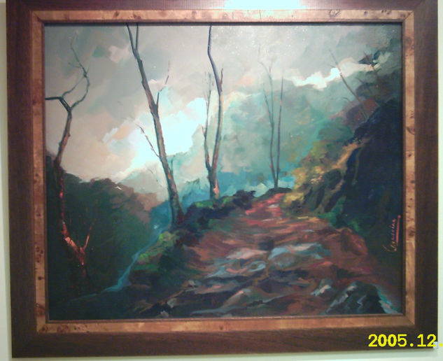 Corredoira a ningures Oil Canvas Landscaping