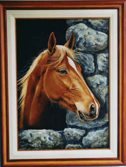 Caballo Rubio Oil Textile Animals