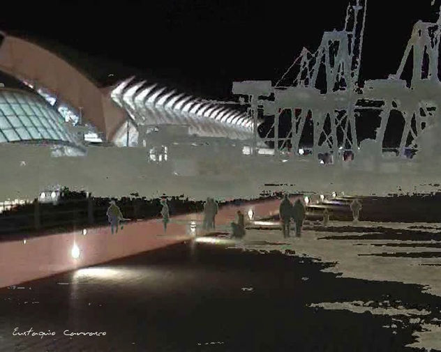Valencia fusión: playa, puerto y Ciudad de las Artes y las Ciencias, (Valencia merger: beach, harbor