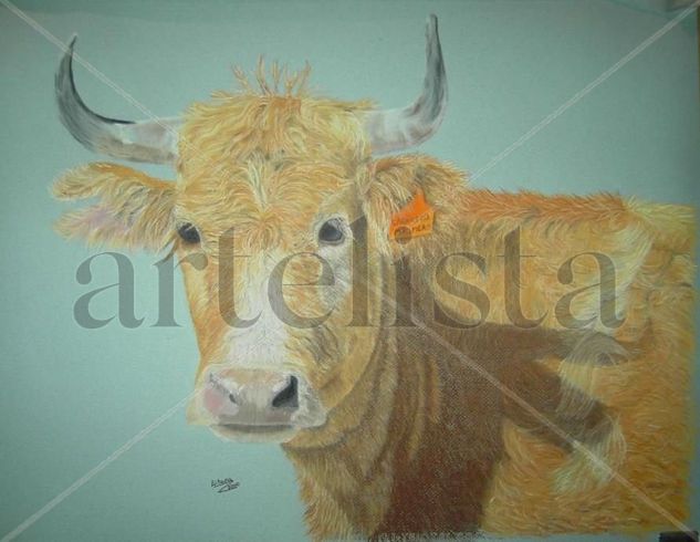 vaca Pastel Papel Animales