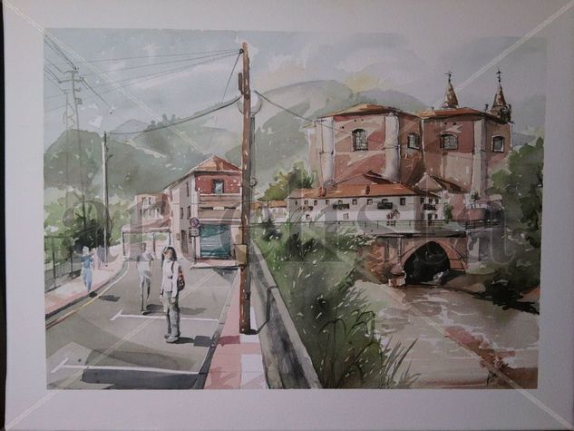 Acuarela. Muskiz 2010. Watercolour Paper Landscaping