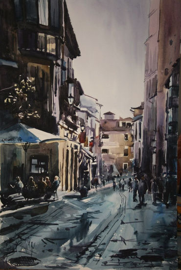 Entorno de la catedral, Toledo Watercolour Paper Others