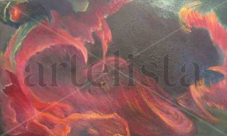EXPRESIONISMO NO FIGURATIVO. Pintura transvanguardista,pintura libre,figurativa o imaginativa.Crecimiento personal de la artista.Realizada desde el placer por pintar.