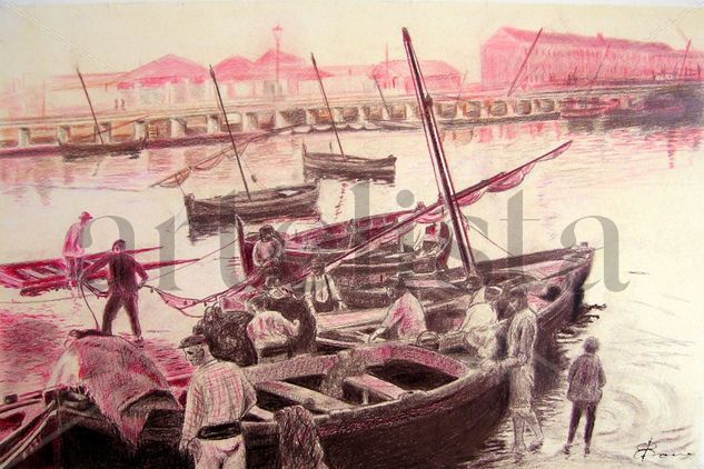 Muelle de Pescadores 1920 Graphite