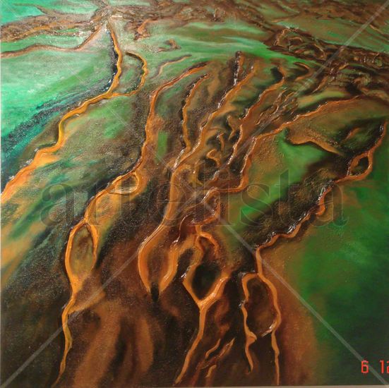 DESERT VERD DE NAMIBIA Oil Canvas Landscaping