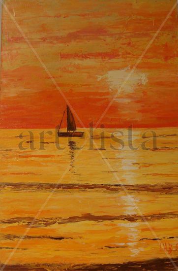 POSTA DE SOL Oil Panel Landscaping