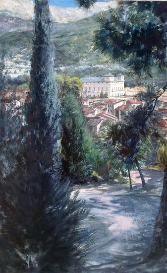 Palacio de la Mosquera Oil Panel Landscaping