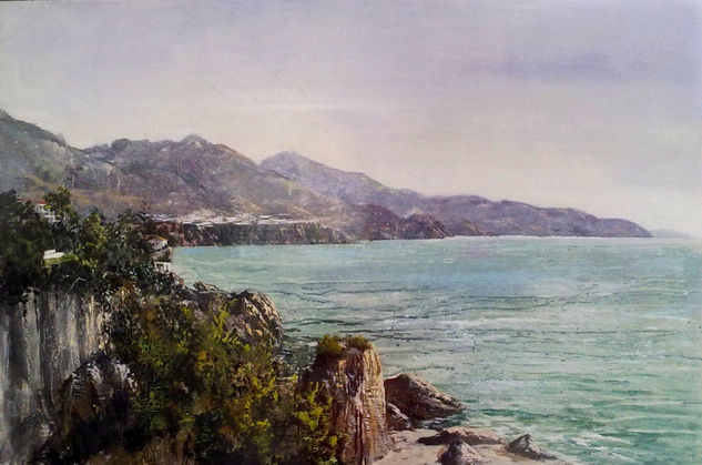 Desde el Balcon de Europa NERJA Oil Canvas Landscaping