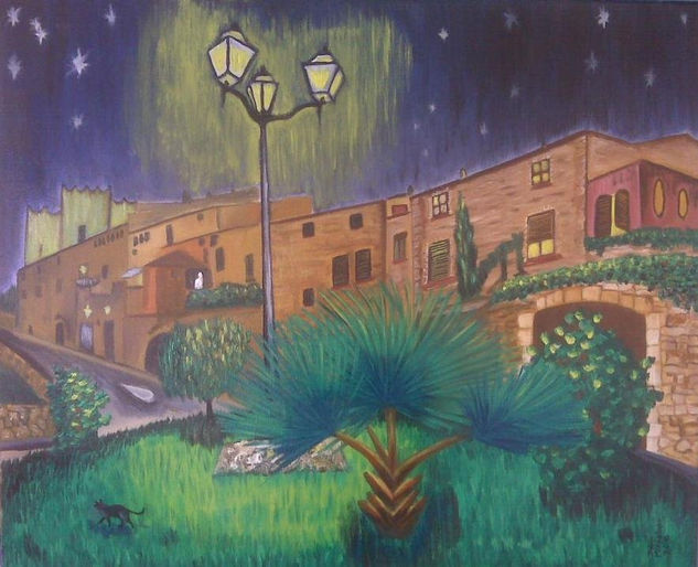 altafulla, castillo Oil Canvas Landscaping