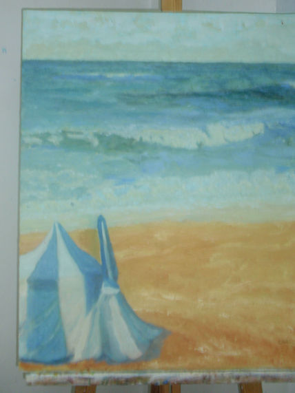 Playa con casetas