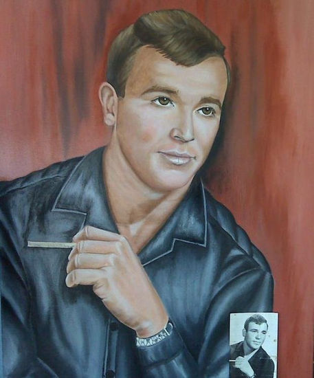 mi padre Oil Canvas Portrait