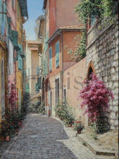 Rue Baron de Brès Oil Canvas Landscaping