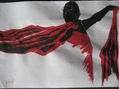 mujer con manto