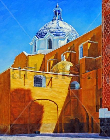 ATRIO DE PARROQUIA SAN JOSE Oil Canvas Landscaping