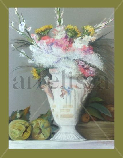 El Jaron Pastel Paper Still Life Paintings