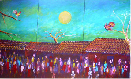 Gallo luna chompipe