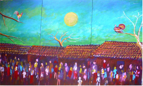 Gallo luna chompipe