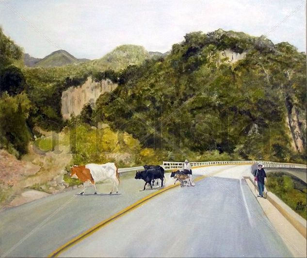 "Entre Tarija y Bermejo" Oil Canvas Landscaping