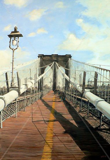 Brooklyn Bridge II Acrylic Canvas Landscaping