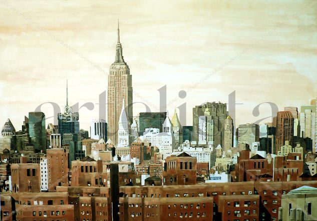 Manhattan III Acrylic Canvas Landscaping