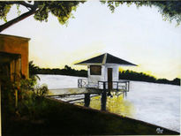 "Atardecer en la...