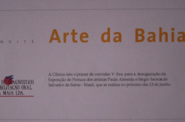 Convite da Exposição Arte da Bahia em 2005 (PORTUGAL) 