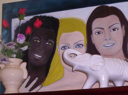 Negra, loira e morena.