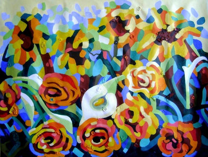 Girasoles, calas y...