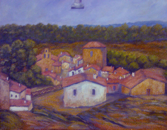 BAÑOS DE RIOJA Oil Canvas Landscaping