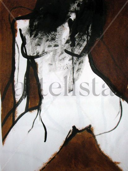 alma de cuerpo Oil Paper Figure Painting