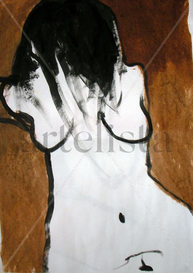 alma que mira Oil Paper Nude Paintings