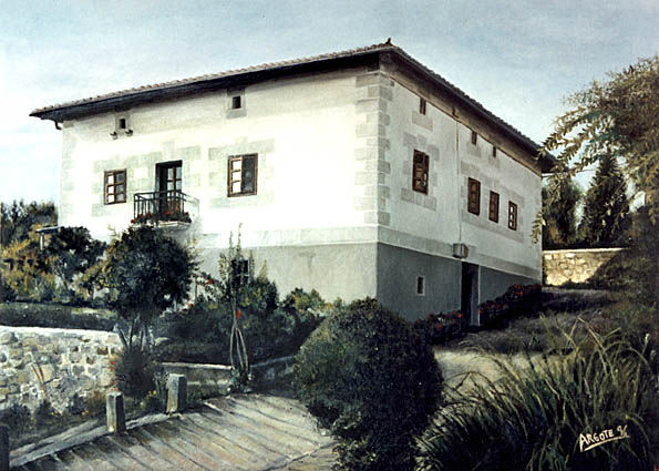 Casona Óleo Lienzo