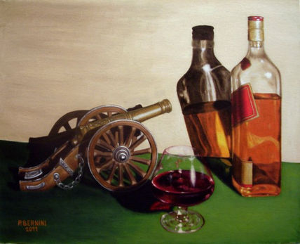 Cañon, whisky y coñac