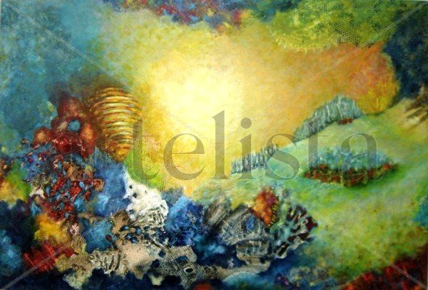 La esperanza es mi aliada Oil Canvas Landscaping