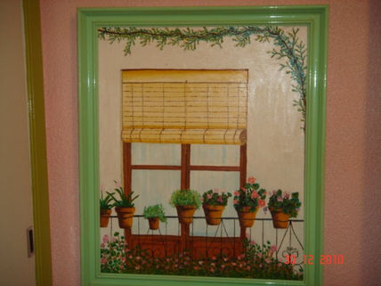 Balcón y flores