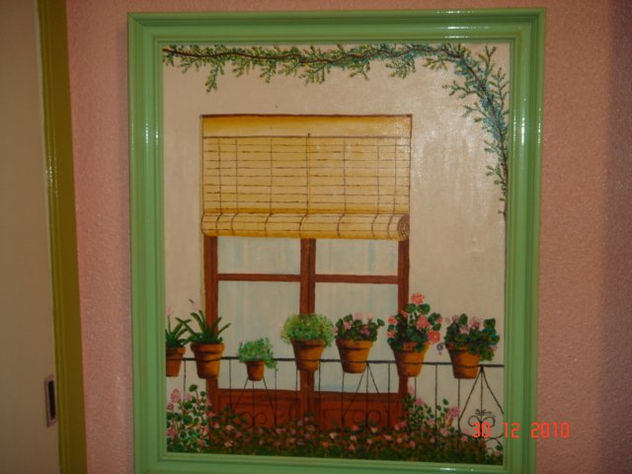 Balcón y flores