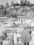 Casas y patios en la Alhambra