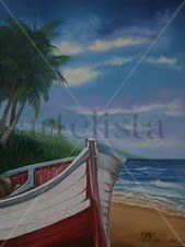 yola Oil Canvas Marine Painting