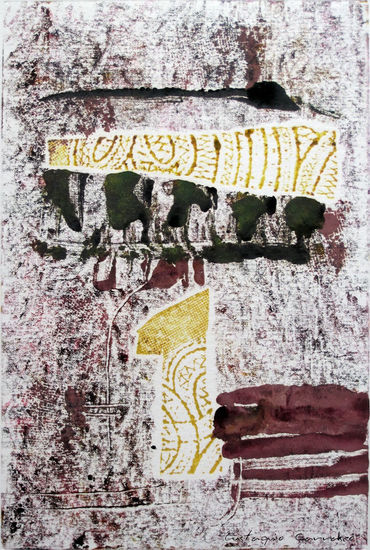 Retazos en el número uno, (Scraps at number one) Mixed media Card Others