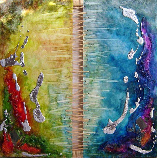 Dualitat Mixed media Canvas Landscaping