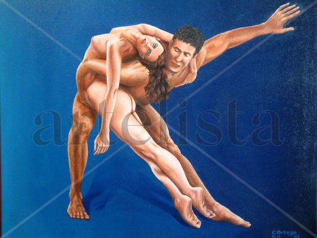 Pareja 1 Oil Canvas Figure Painting