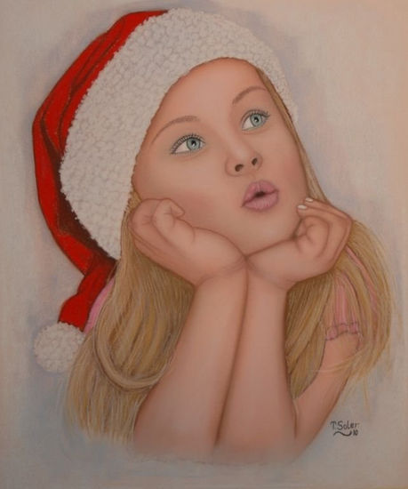 Merry Christmas Pastel Papel Retrato