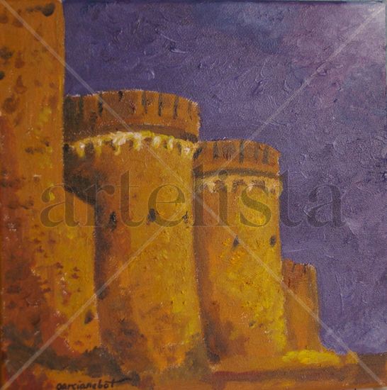 CASTILLO DE LAS TRESCIENTAS TORRES Acrílico Lienzo Paisaje