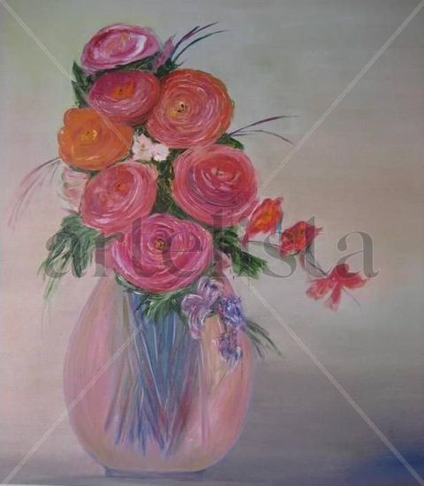 Flor de Flores Oil Canvas Floral Painting