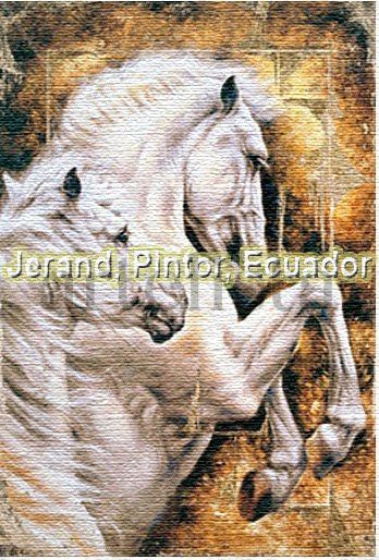 CABALLOS 5 Oil Canvas Animals